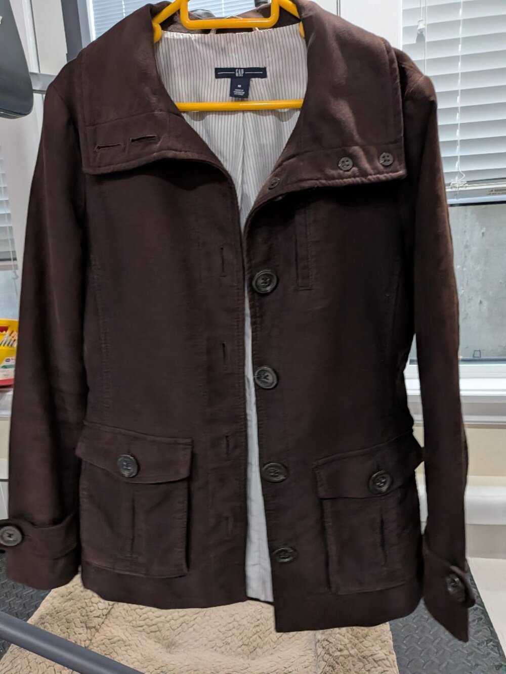 GAP Cotton Funnel-Neck Utility Jacket